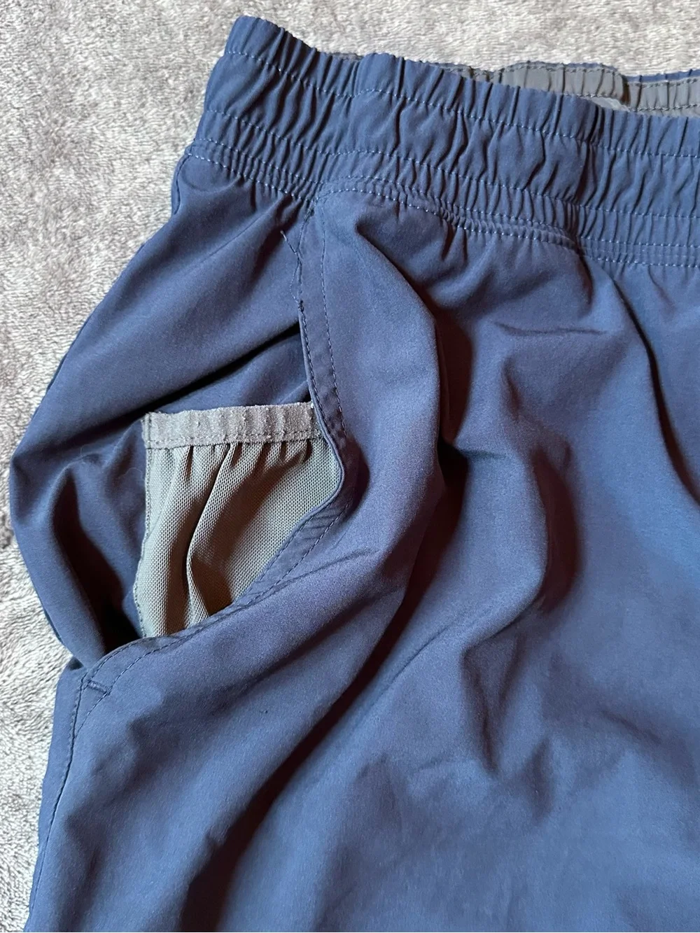 Rhone Mens Compression Lined Training Shorts Large Navy Blue
